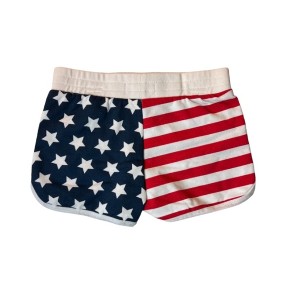 NWT btween Two Piece Shorts Outfit in a Patriotic Unicorn and Flag Design Size 5 - Picture 7 of 13